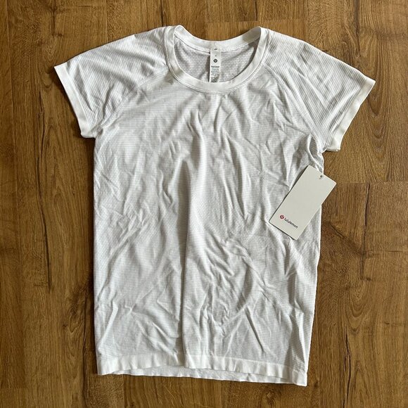 Lululemon Swiftly Tech Short Sleeve Top White Size 10 | Lightweight NWT - Picture 1 of 8